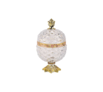 GLASS PINEAPPLE MEDIUM VGC367M CANDY JAR (CAMELIA)
